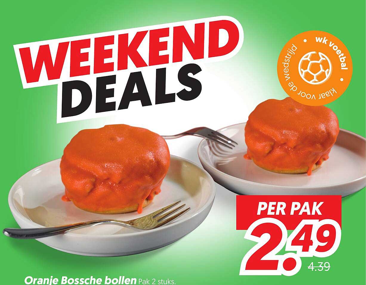 Oranje Bossche bollen Pak 2 stuks.