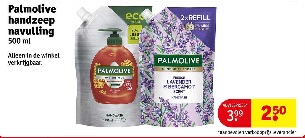 Palmolive handzeep navulling 500 ml
