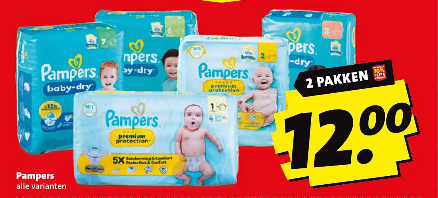 Pampers alle varianten 2 pakken