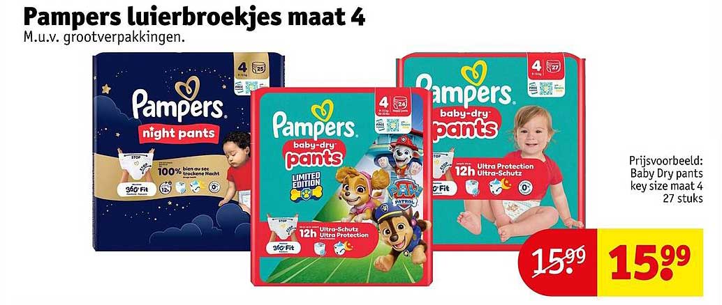 Pampers Luierbroekjes maat 4