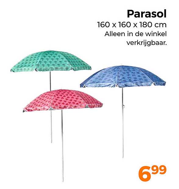 Parasol 160 x 160 x 180 cm