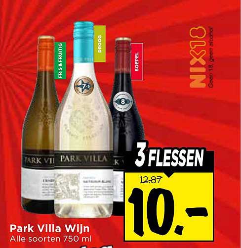Park Villa Wijn Alle soorten 750 ml 3 flessen