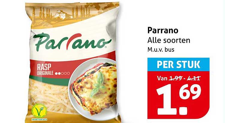 Parrano Alle soorten M.u.v. bus PER STUK