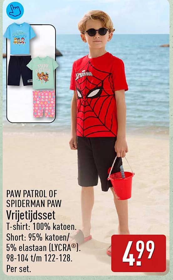 PAW PATROL OF SPIDERMAN PAW Vrijetijdsset