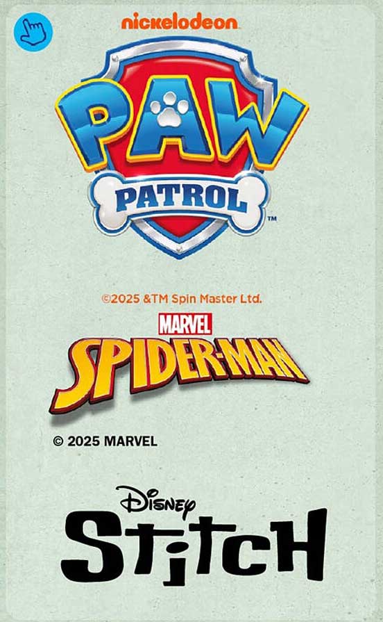 PAW Patrol / Spider-Man / Stitch