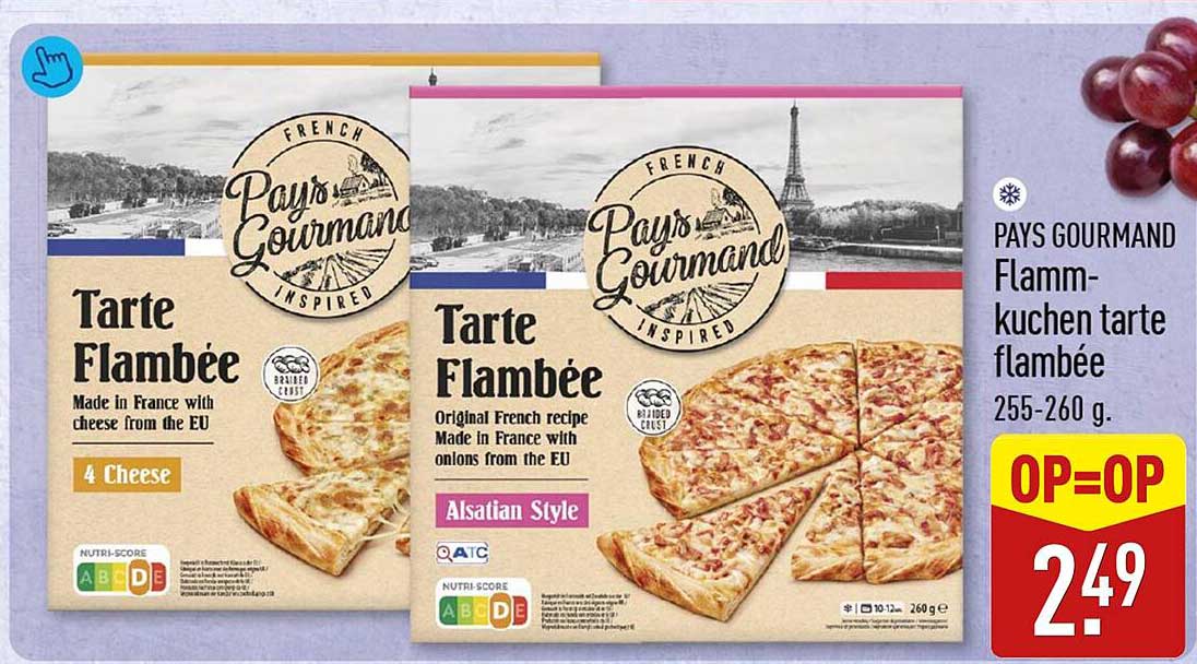 PAYS GOURMAND Flammkuchen tarte flambée