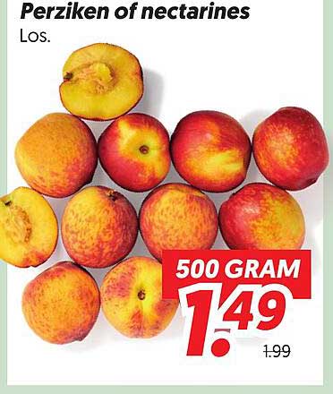 Perziken of nectarines Los. 500 GRAM