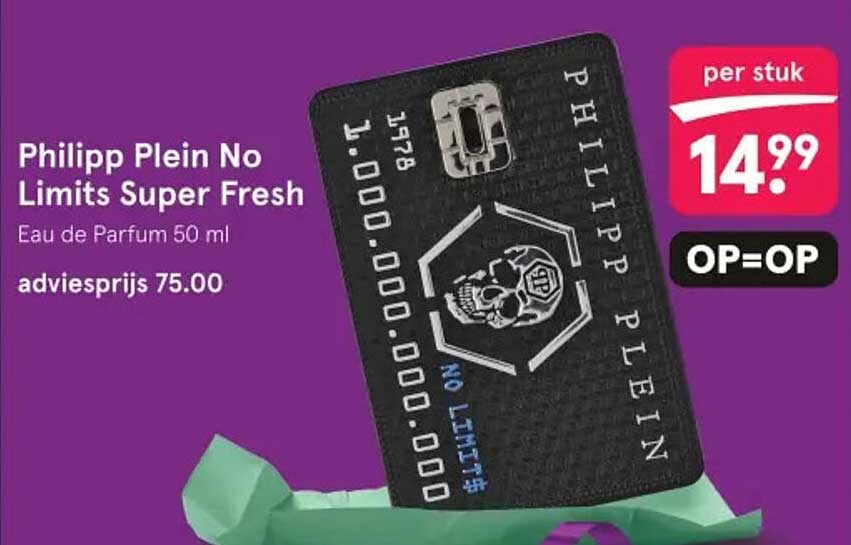 Philipp Plein No Limits Super Fresh Eau de Parfum 50 ml OP=OP