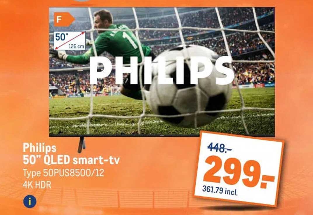 Philips 50" QLED smart-tv Type 50PUS8500/12 4K HDR