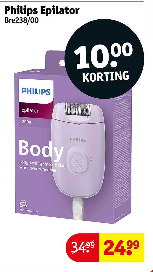 Philips Epilator Bre238/00 10.00 KORTING