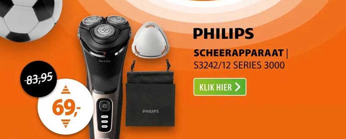 PHILIPS SCHEERAPPARAAT | S3242/12 SERIES 3000