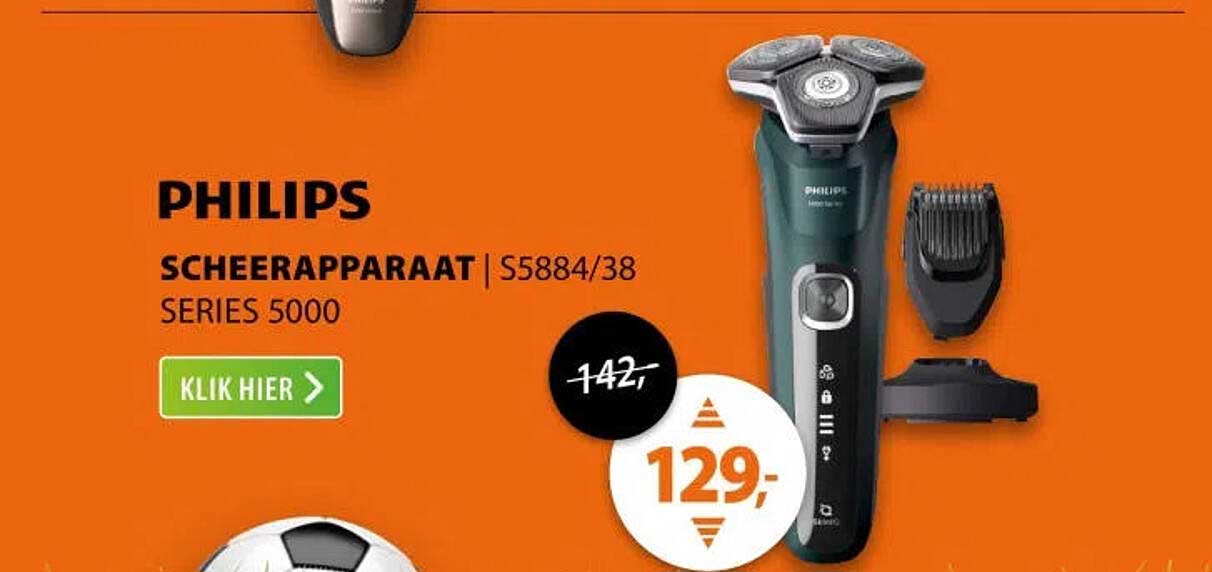 PHILIPS SCHEERAPPARAAT | S5884/38 SERIES 5000 KLIK HIER