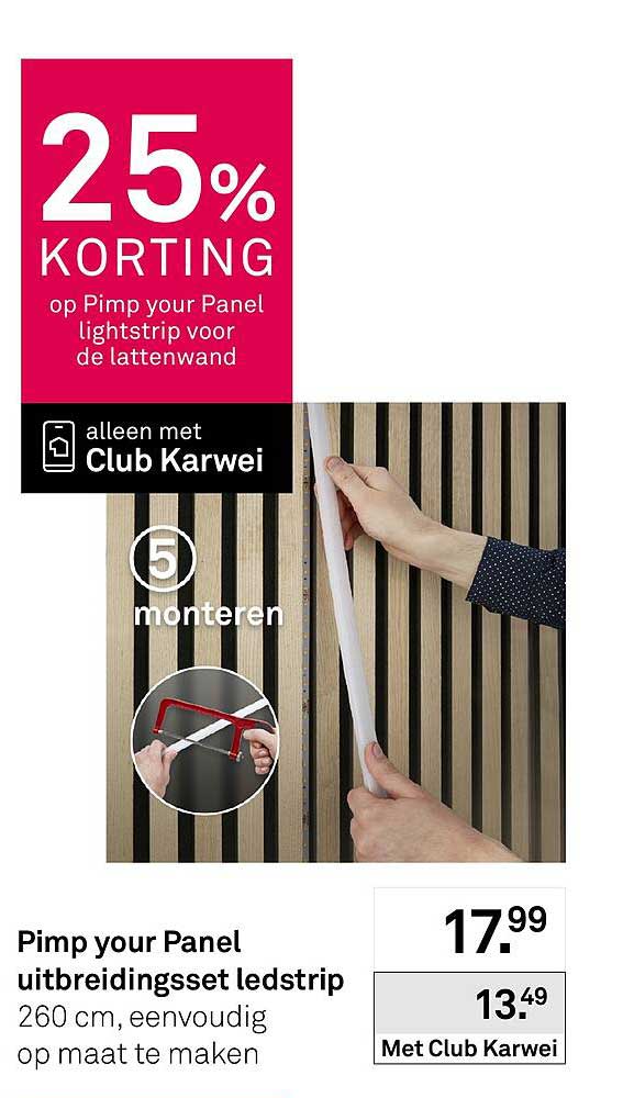 Pimp your Panel uitbreidingsset ledstrip