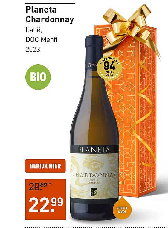 Planeta Chardonnay Italië, DOC Menfi 2023