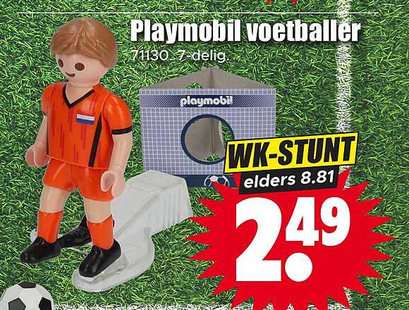 Playmobil voetballer 71130 7-delig WK-STUNT elders 8.81