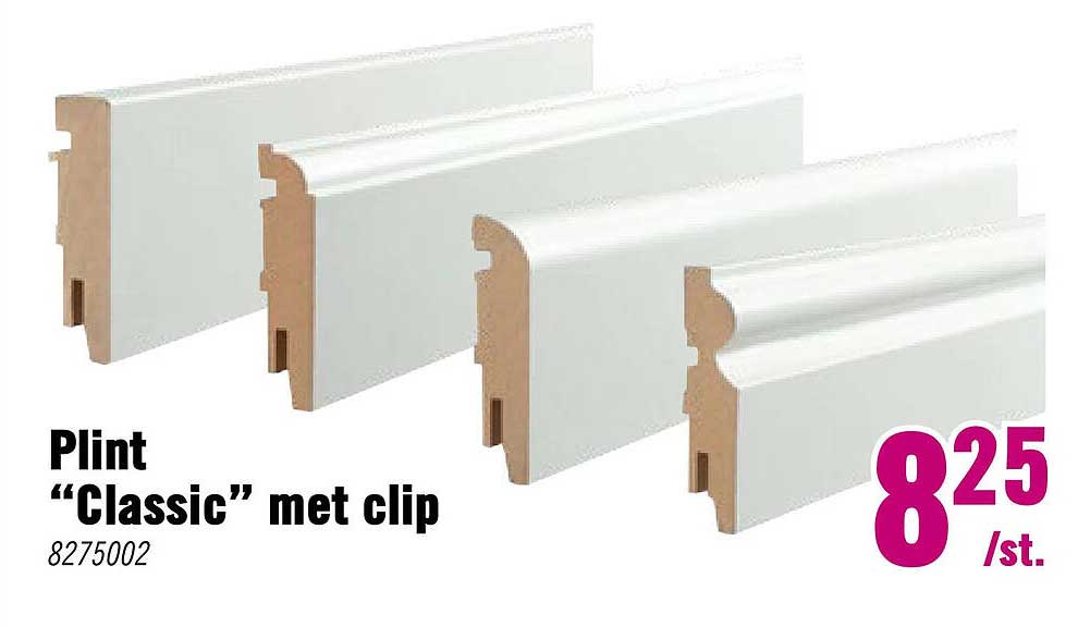 Plint “Classic” met clip