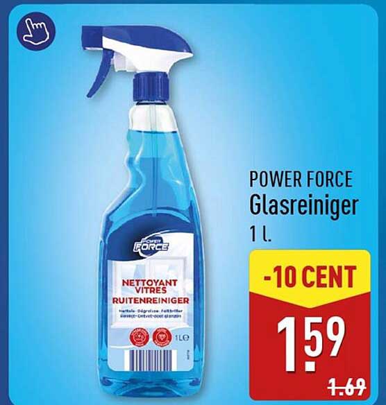 POWER FORCE Glasreiniger 1 l. -10 CENT