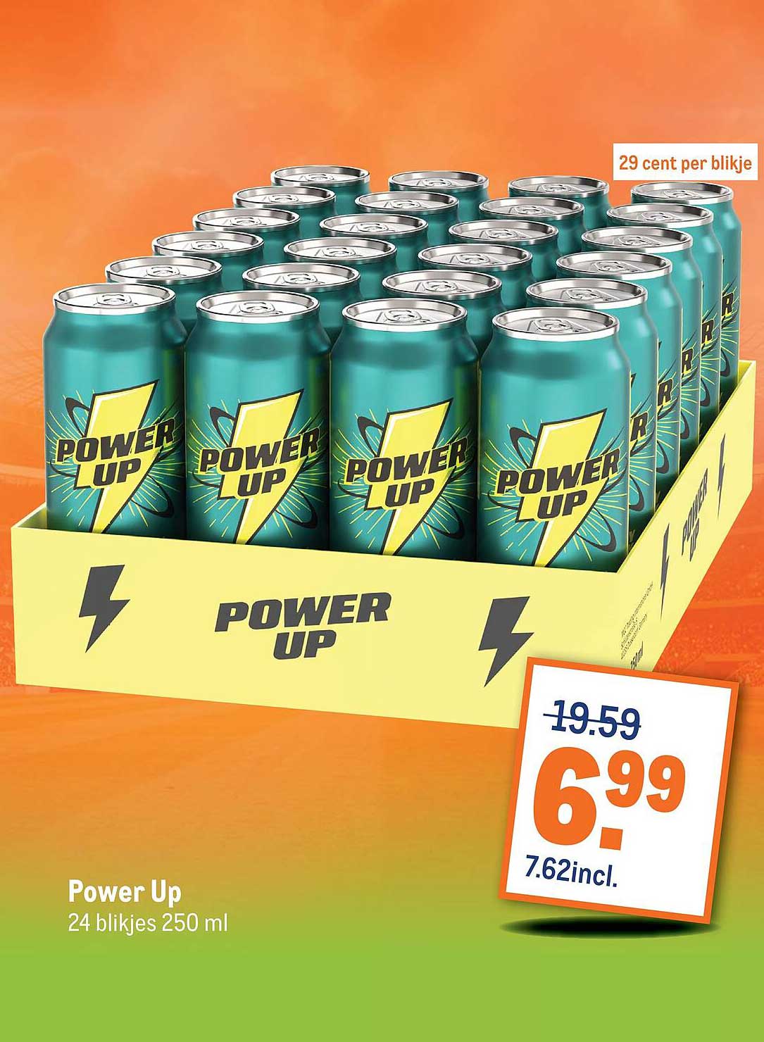 Power Up 24 blikjes 250 ml