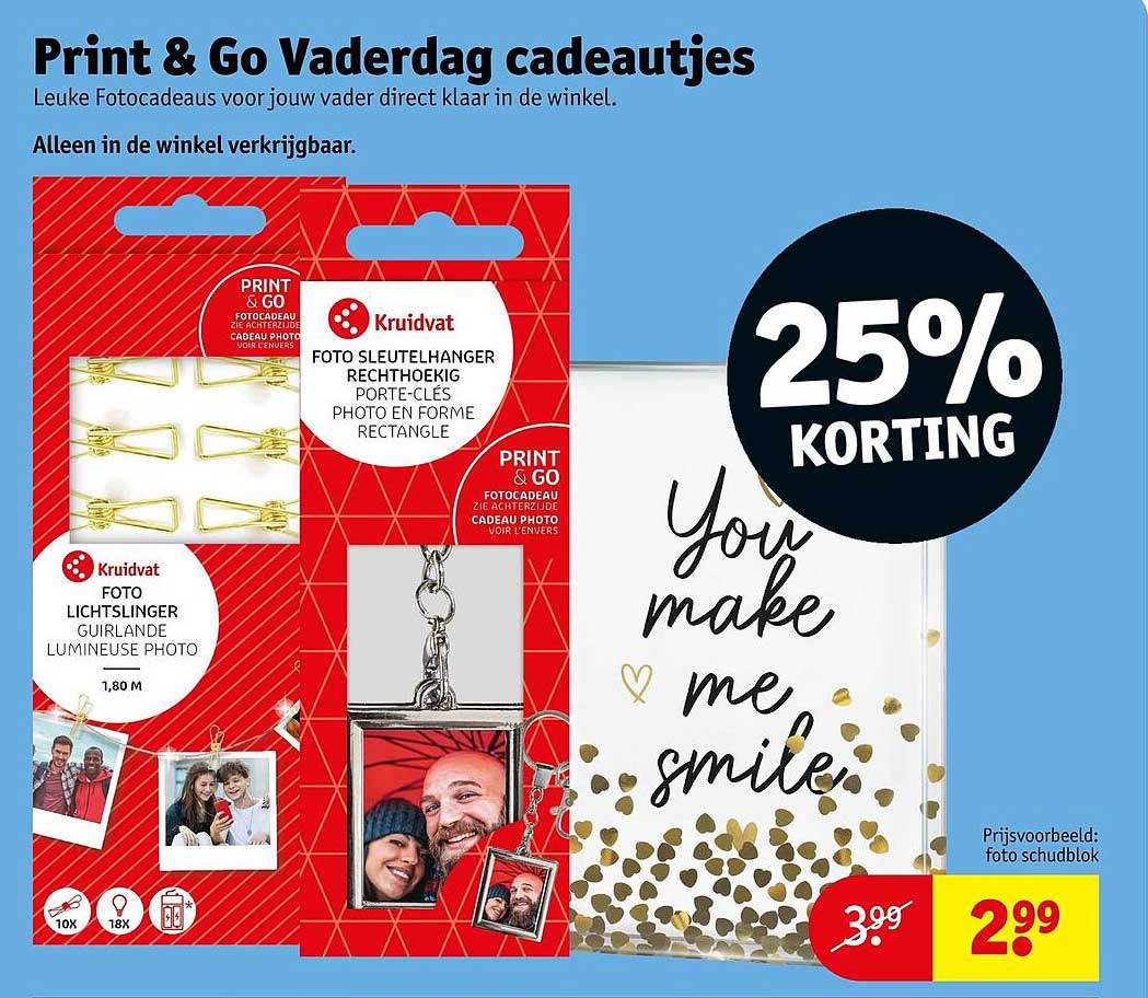 Print & Go Vaderdag cadeautjes