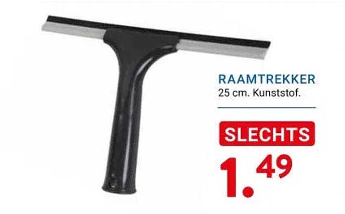RAAMTREKKER 25 cm. Kunststof.