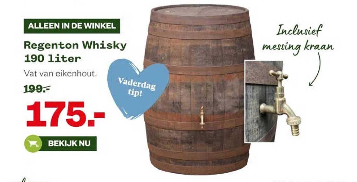 Regenton Whisky 190 liter
