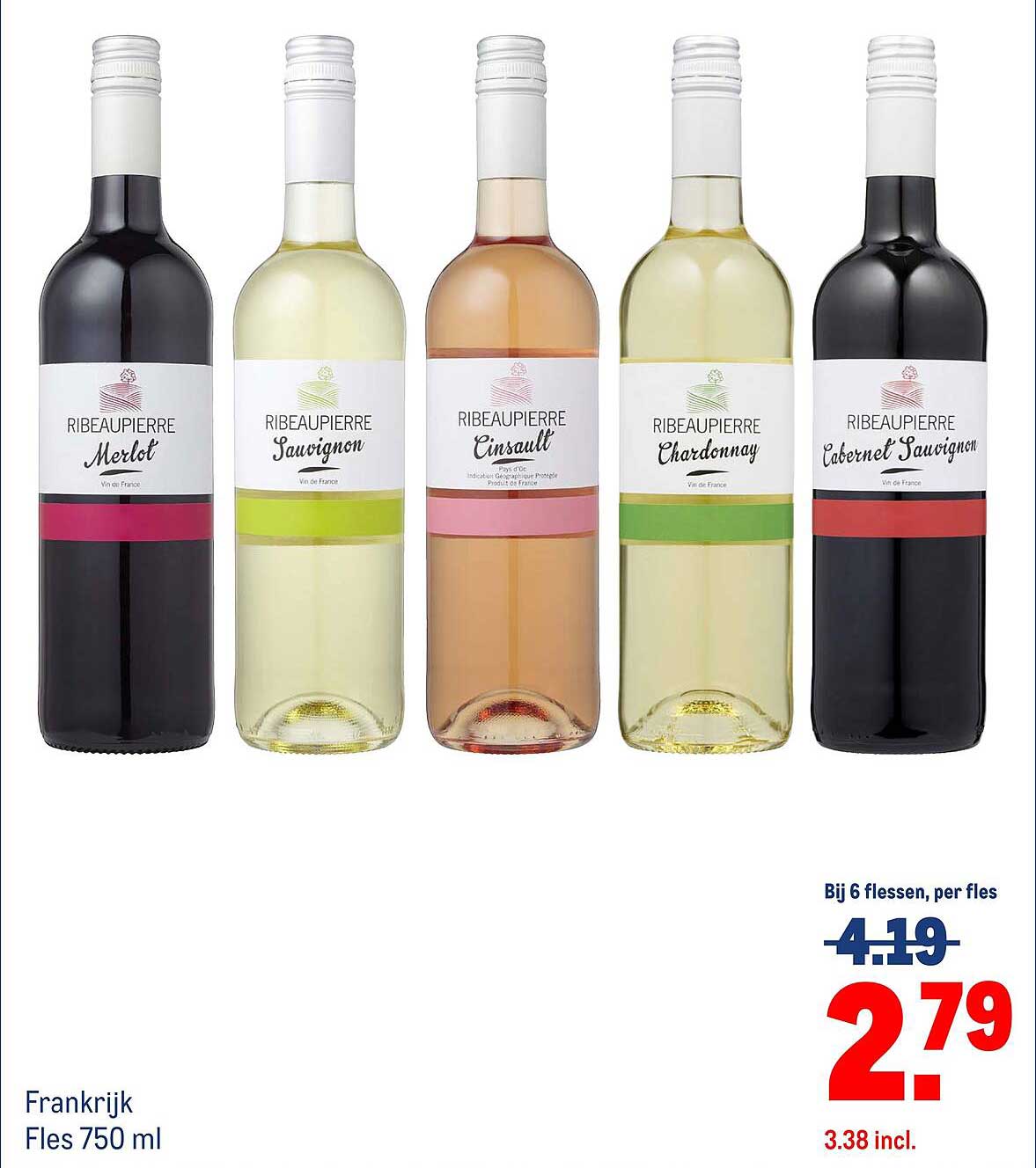 Ribeaubierre Merlot / Sauvignon / Cinsault / Chardonnay / Cabernet Sauvignon
