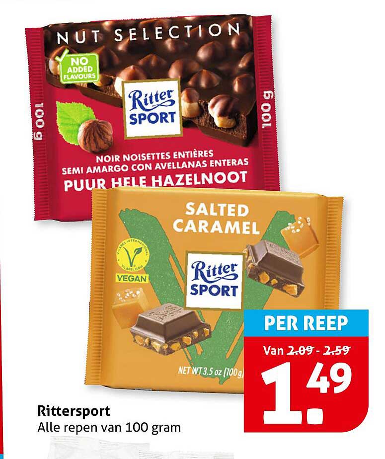 Rittersport Alle repen van 100 gram