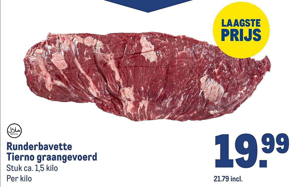 Runderbavette Tierno graangevoerd