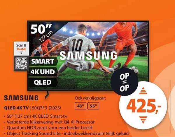 SAMSUNG QLED 4K TV | 50Q7F3 (2025)