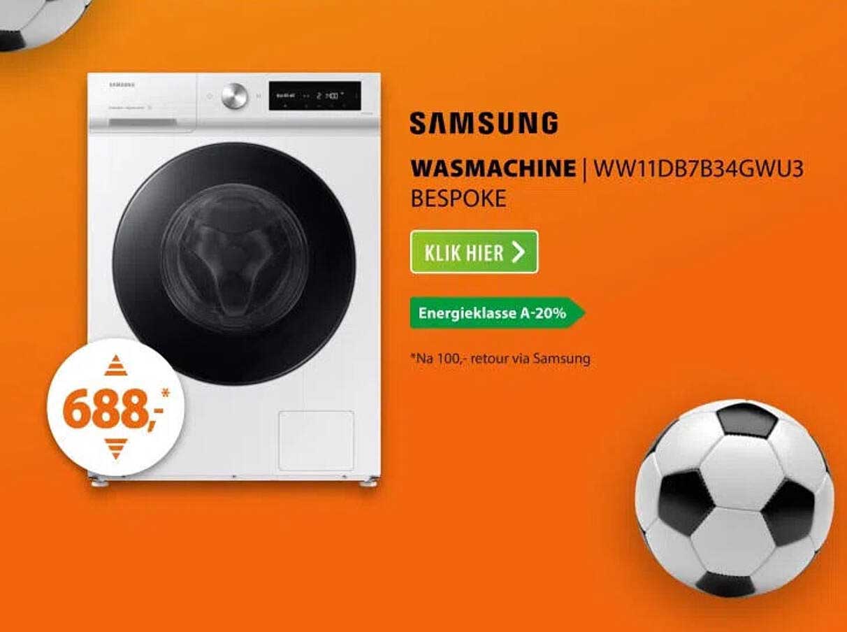 SAMSUNG WASMACHINE | WW11DB7B34GWU3 BESPOKE