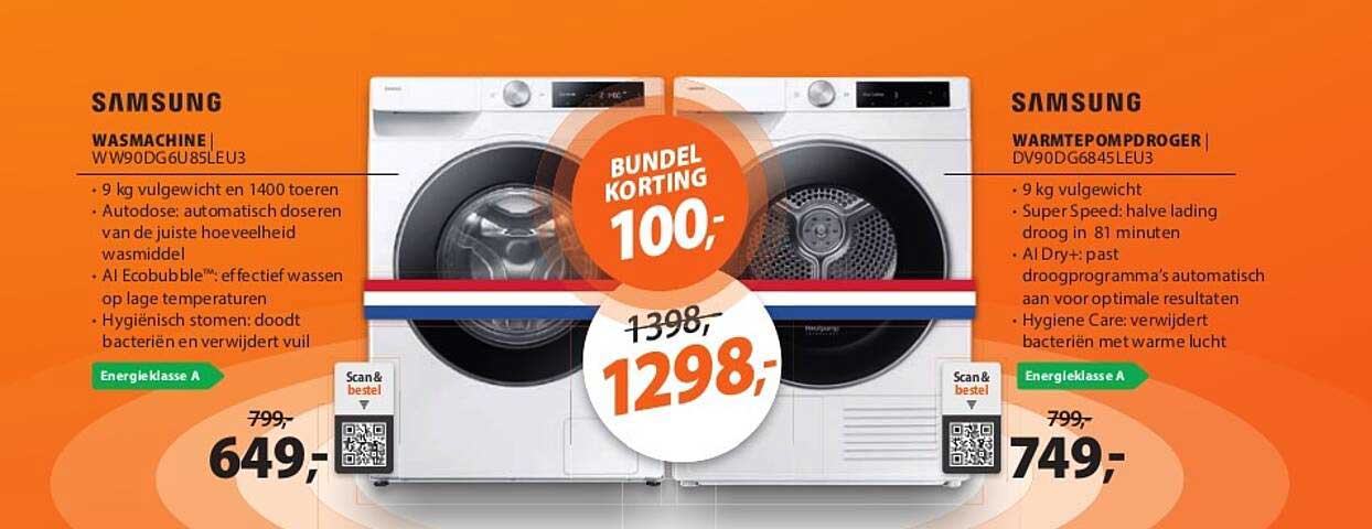Samsung wasmachine WW90DG6U85LEU3