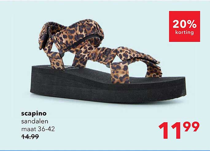 Scapino sandalen maat 36-42 20% korting