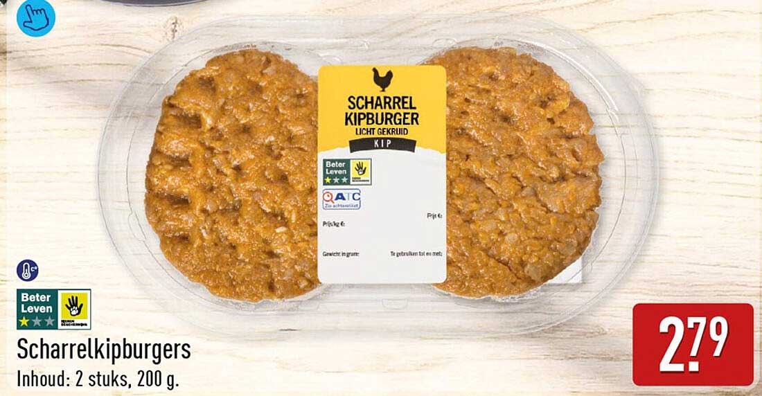 Scharrelkipburgers