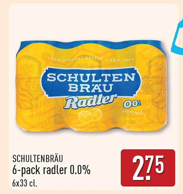 SCHULTENBRÄU 6-pack radler 0.0%