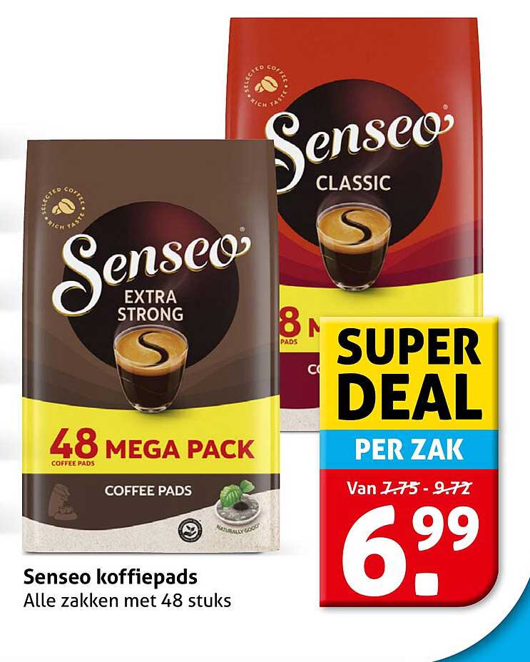 Senseo koffiepads Alle zakken met 48 stuks
