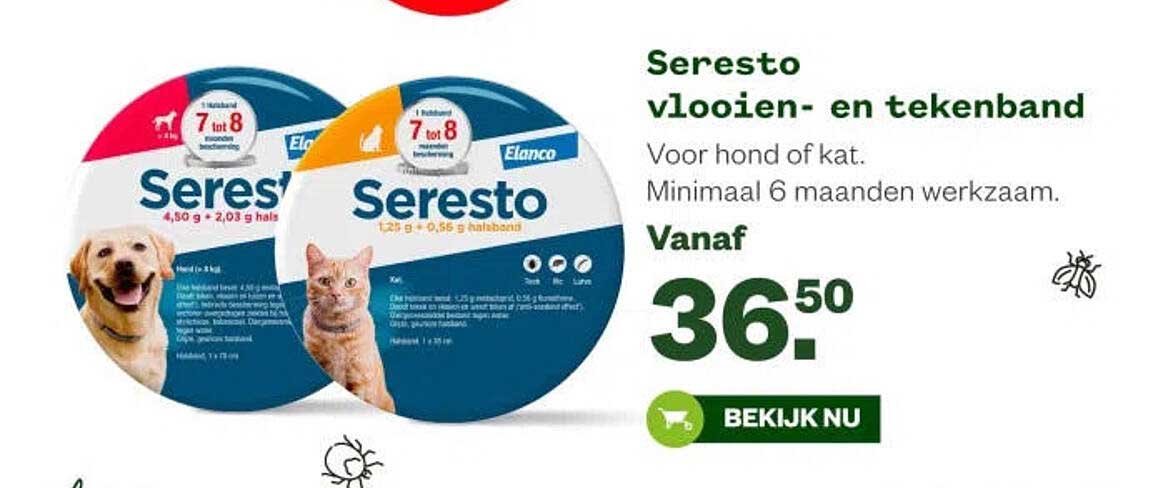 Seresto vlooien- en tekenband