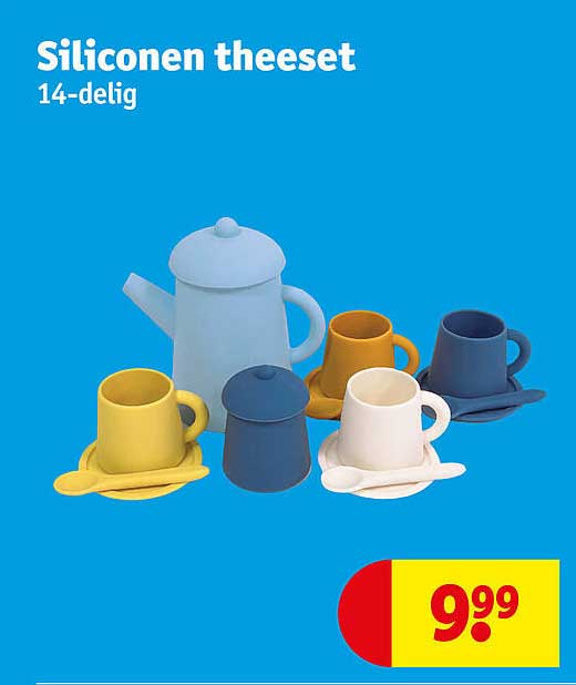 Siliconen theeset 14-delig