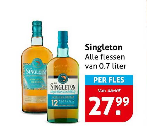 Singleton Alle flessen van 0.7 liter PER FLES