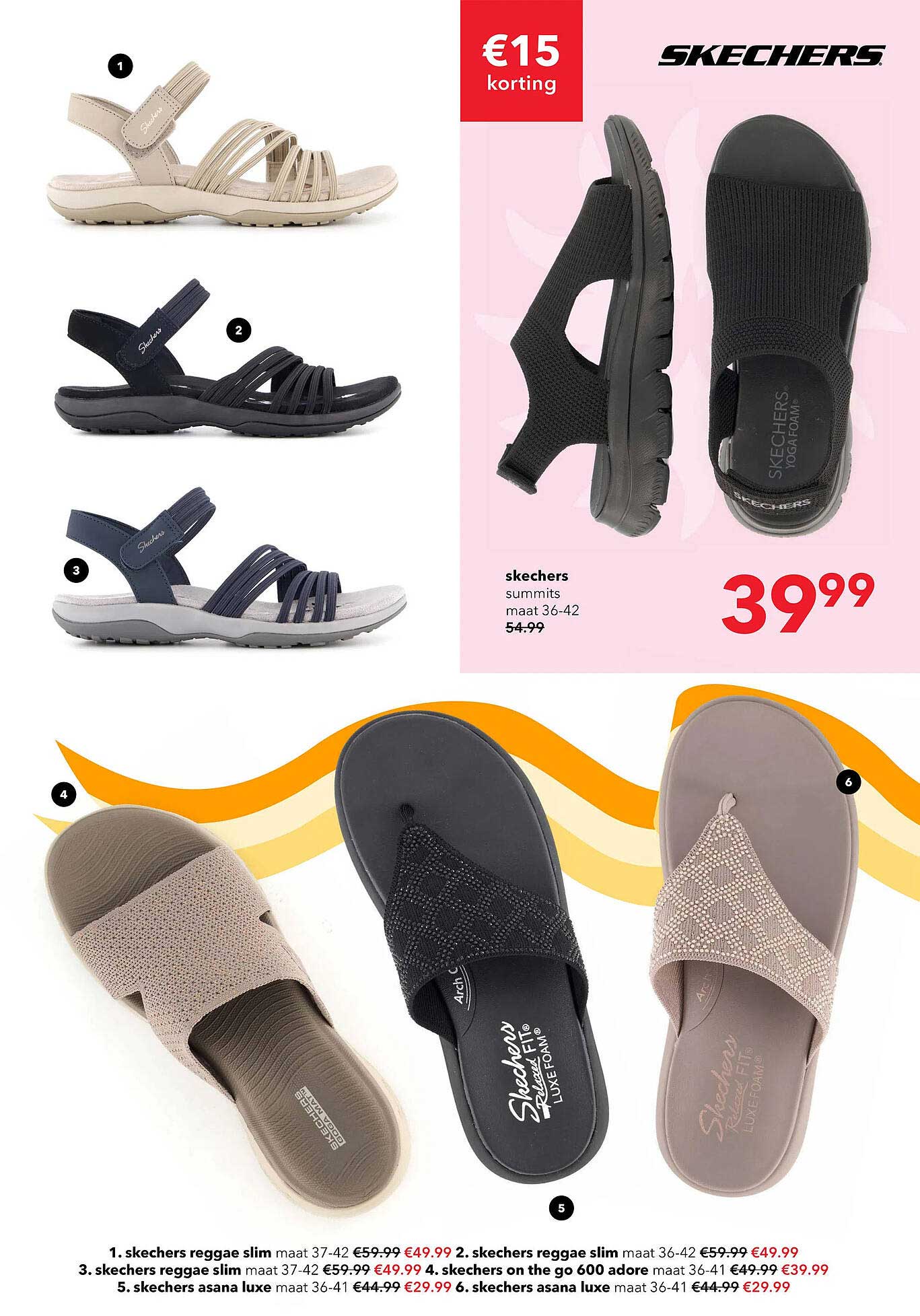 skechers summits maat 36-42