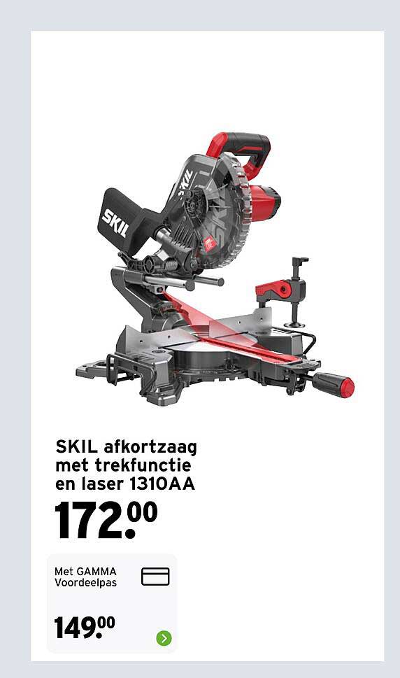 SKIL afkortzaag met trekfunctie en laser 1310AA