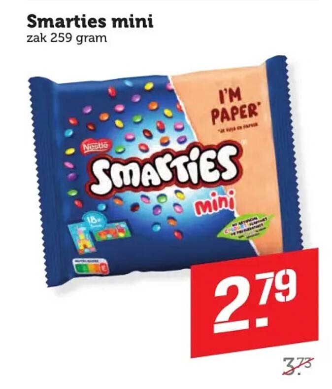 Smarties mini zak 259 gram