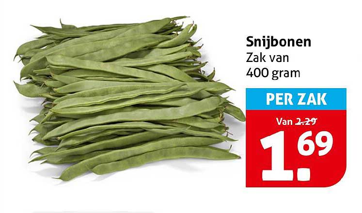 Snijbonen Zak van 400 gram PER ZAK
