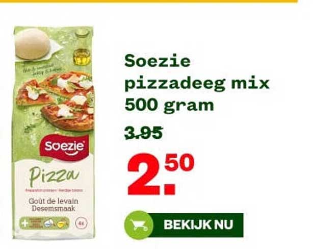 Soezie pizzadeeg mix 500 gram