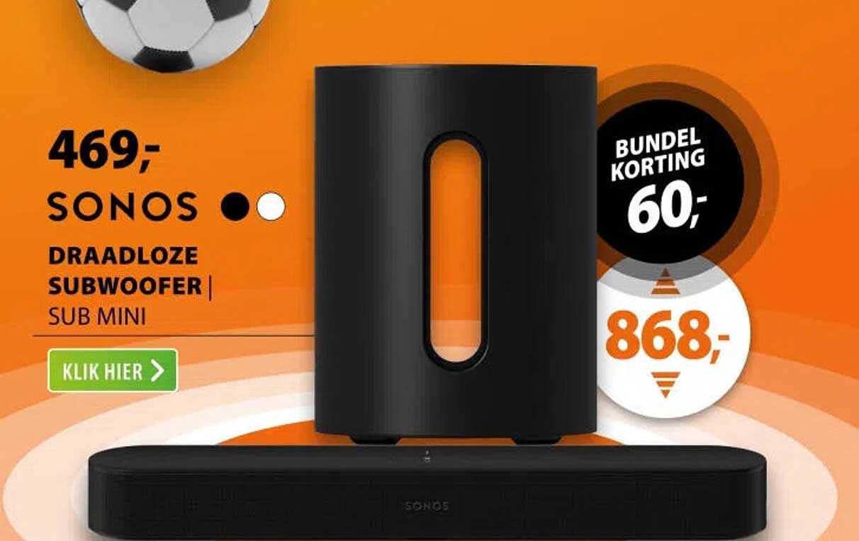 SONOS DRAADLOZE SUBWOOFER | SUB MINI