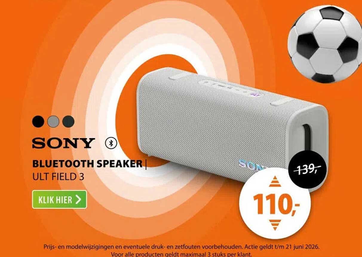 SONY BLUETOOTH SPEAKER ULT FIELD 3