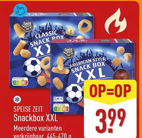 SPEISE ZEIT Snackbox XXL Meerdere varianten verkrijgbaar 445-470 g OP=OP