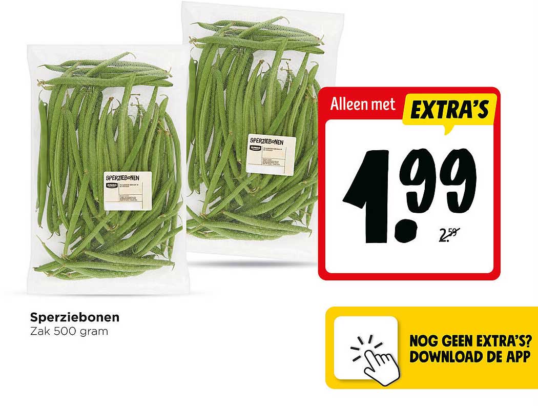 Sperziebonen Zak 500 gram