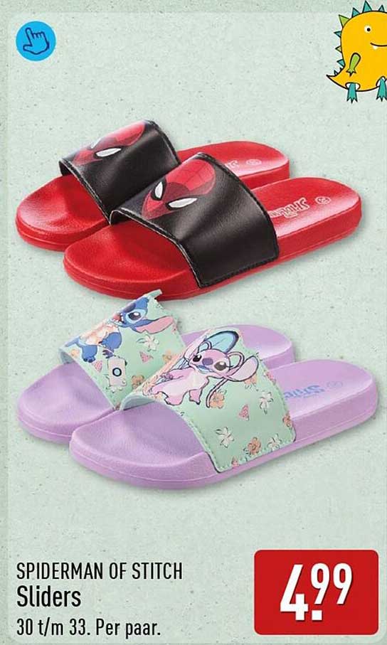 SPIDERMAN OF STITCH Sliders