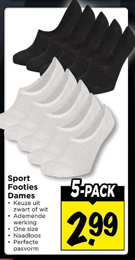 Sport Footies Dames 5-PACK