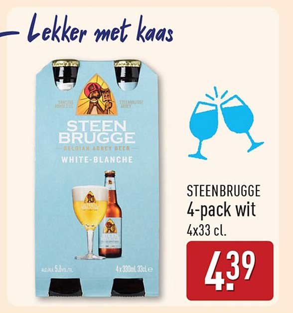 STEENBRUGGE 4-pack wit 4x33 cl.
